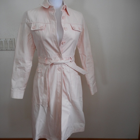 GAP Jackets & Blazers - Gap Baby Pink Trench Coat, size XS, NWOT